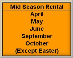 Weekly Mid Season Rental - (See Rates Section for Details)